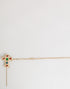 Dolce & Gabbana Lapel Pin Cross Logo Gold Chain Mens Accessories Brooch